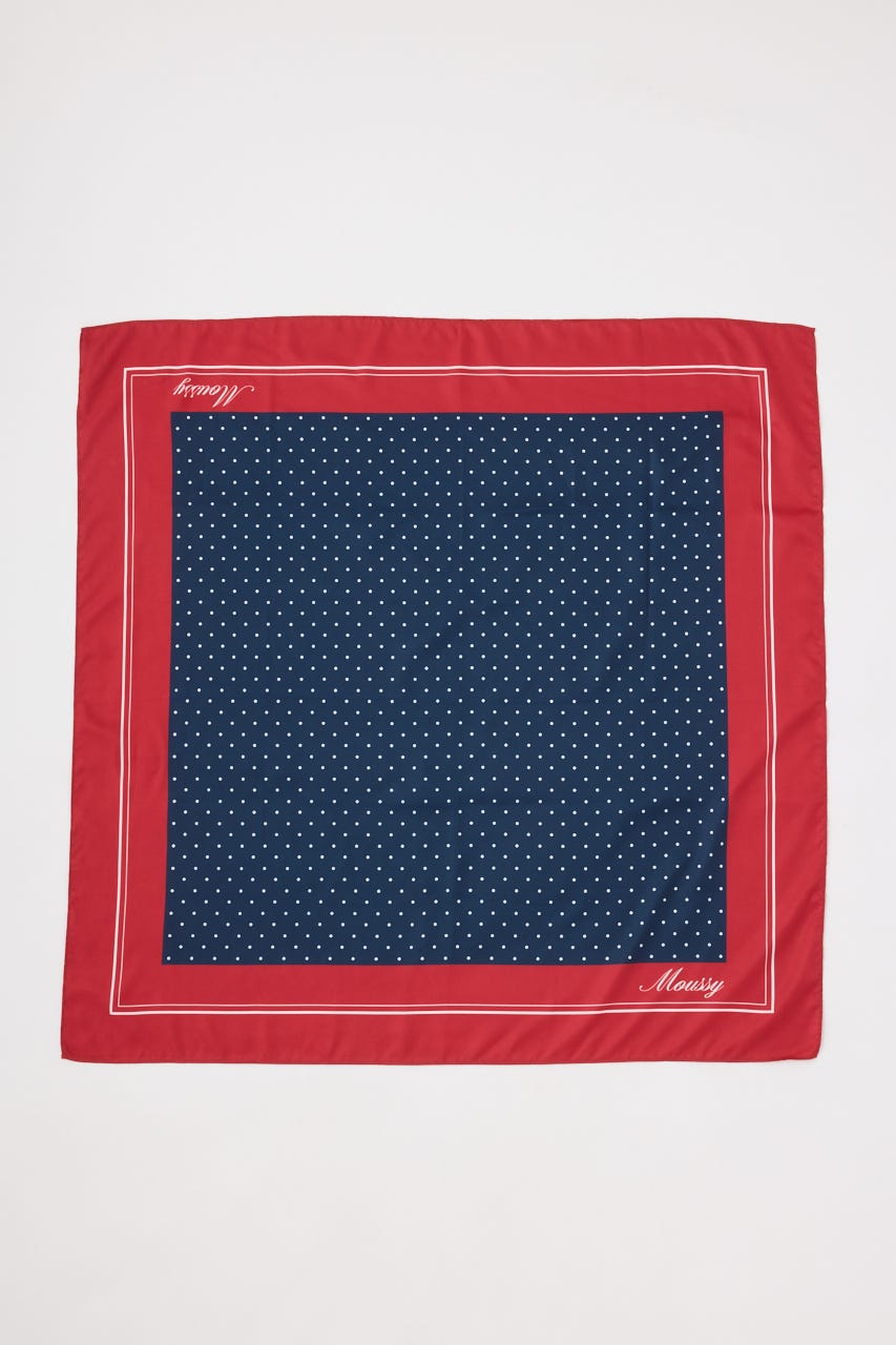 POLKA DOT スカーフ NVY FREE
