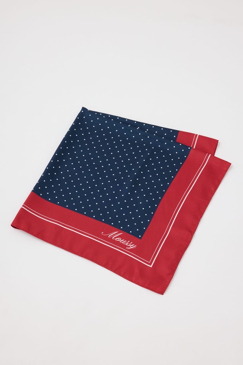 POLKA DOT スカーフ NVY FREE