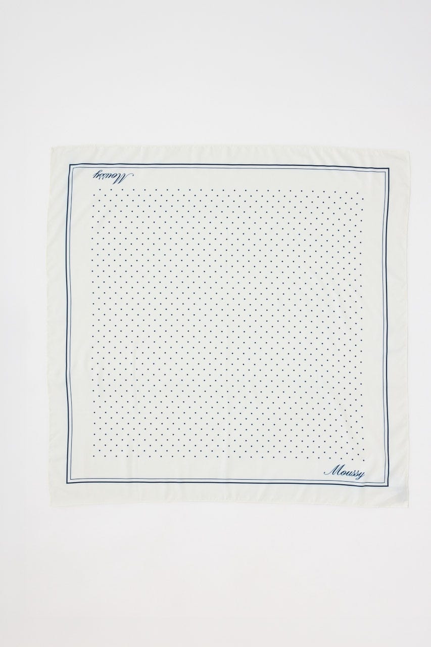 POLKA DOT スカーフ O/WHT FREE