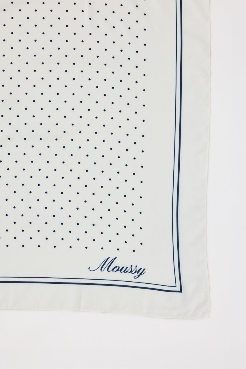 POLKA DOT スカーフ O/WHT FREE