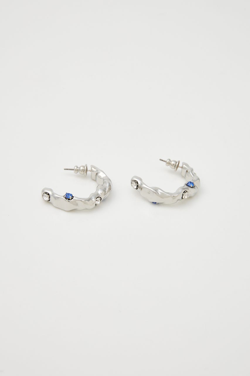 GEM HOOP イヤリング SLV FREE