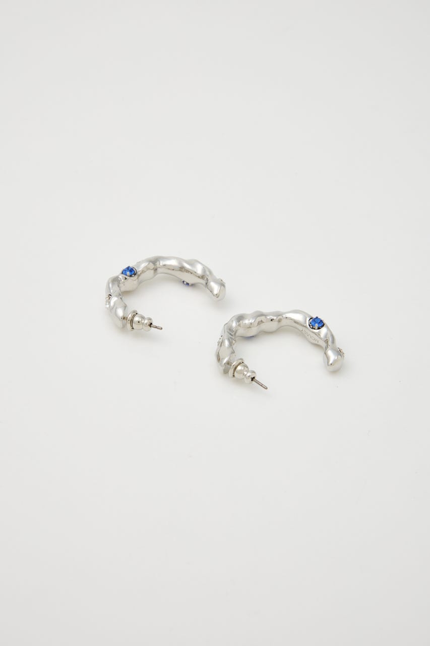 GEM HOOP イヤリング SLV FREE