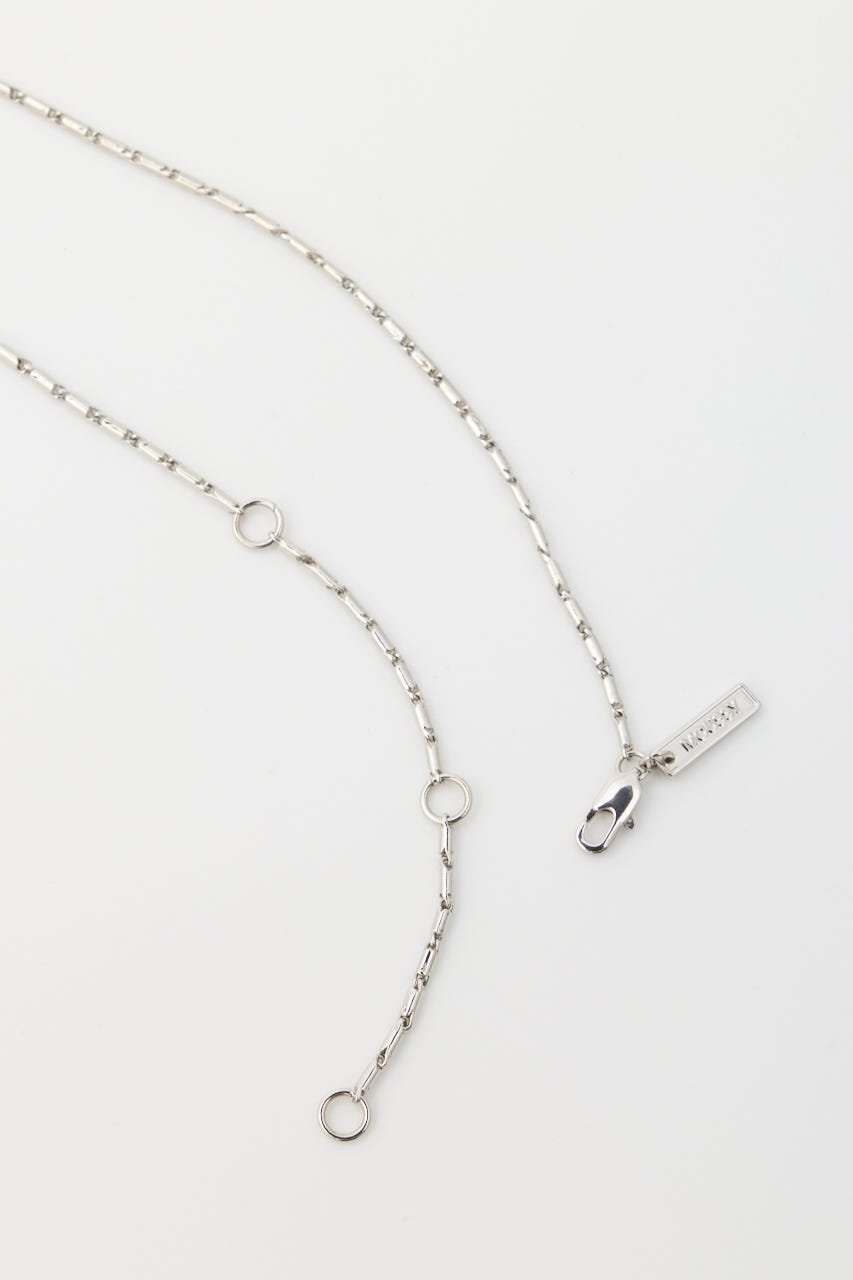 RHINESTONE MANY CHARM ネックレス SLV FREE