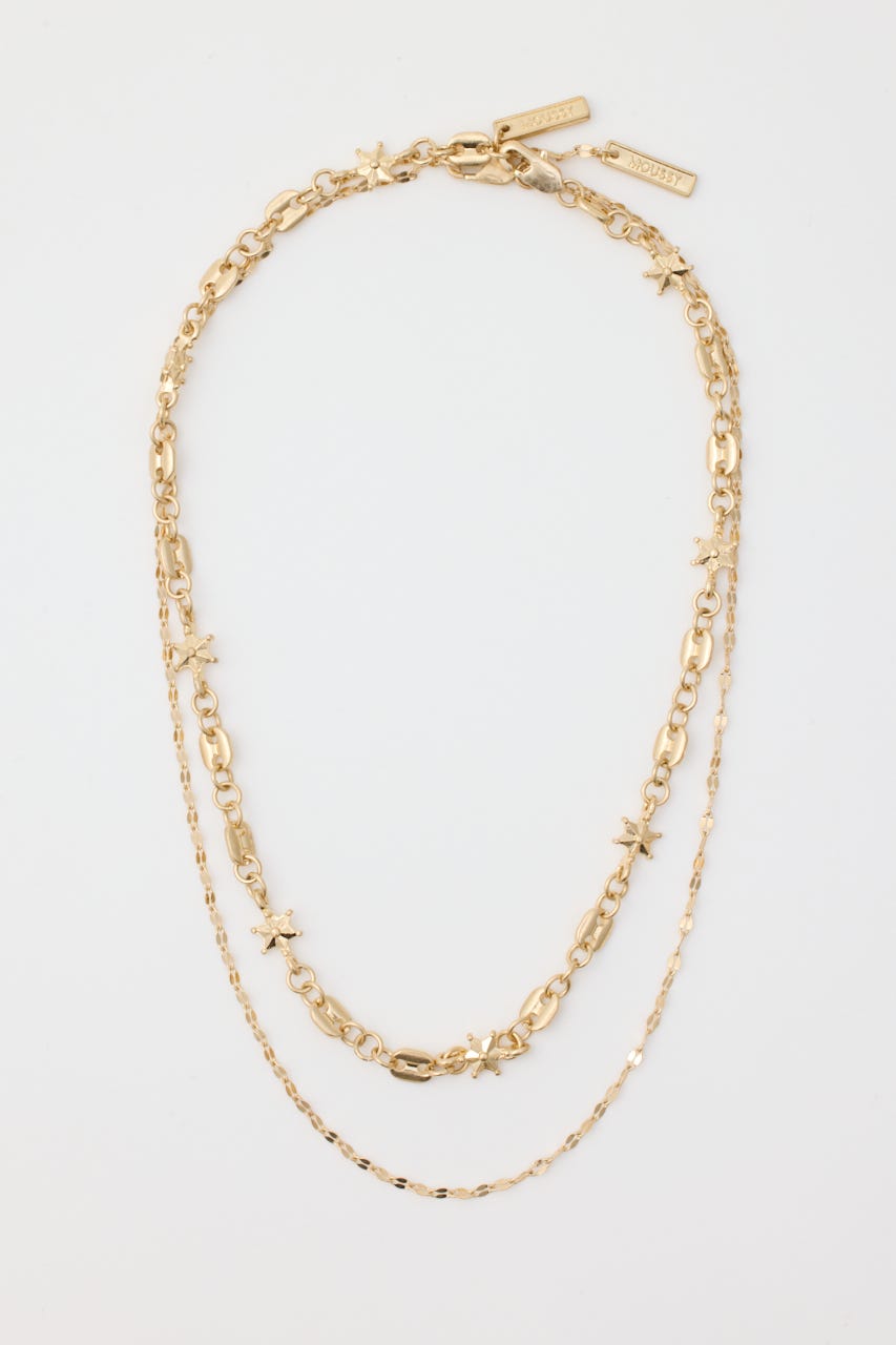 CHAIN COMBI ネックレス GLD FREE