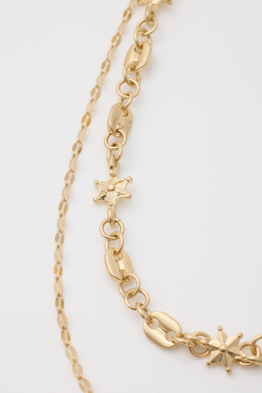 CHAIN COMBI ネックレス GLD FREE