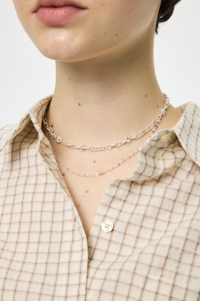 CHAIN COMBI ネックレス SLV FREE