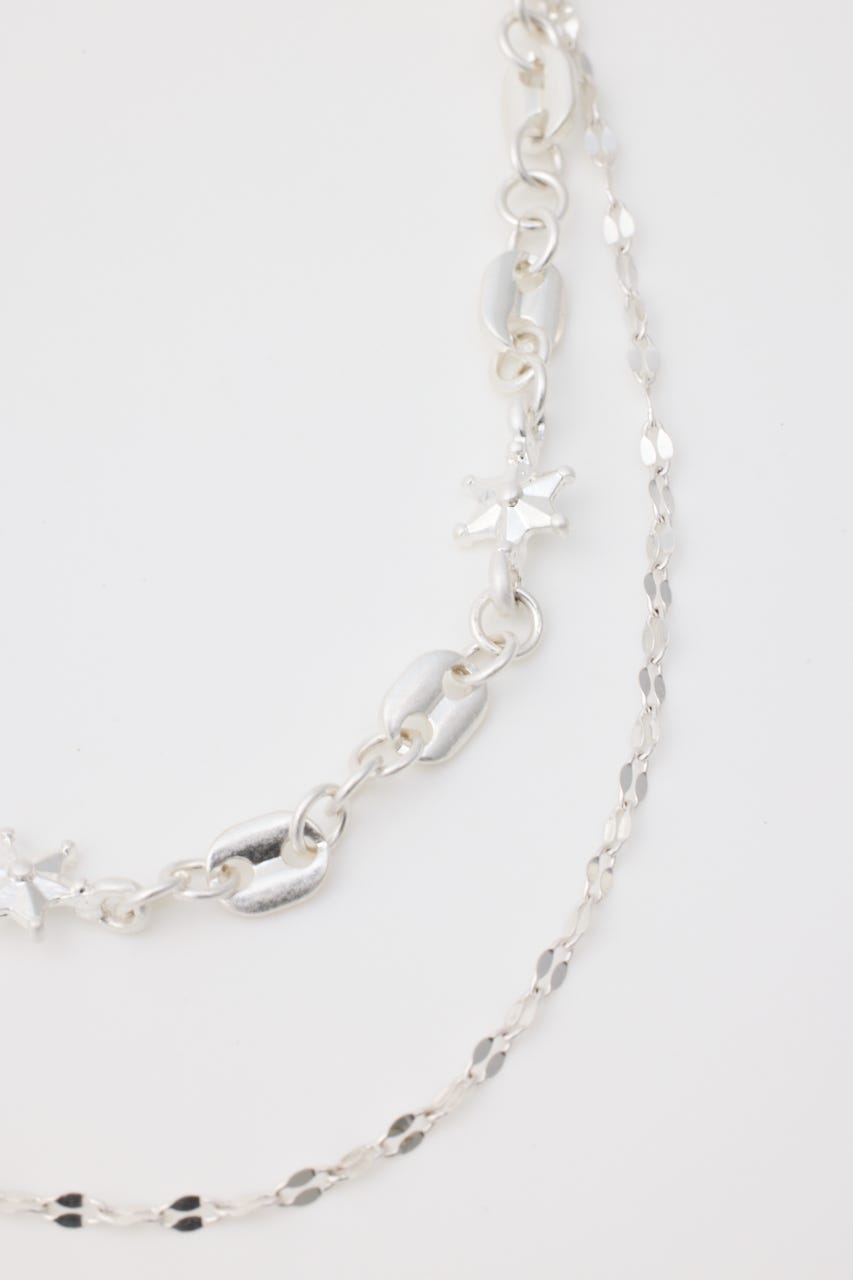 CHAIN COMBI ネックレス SLV FREE