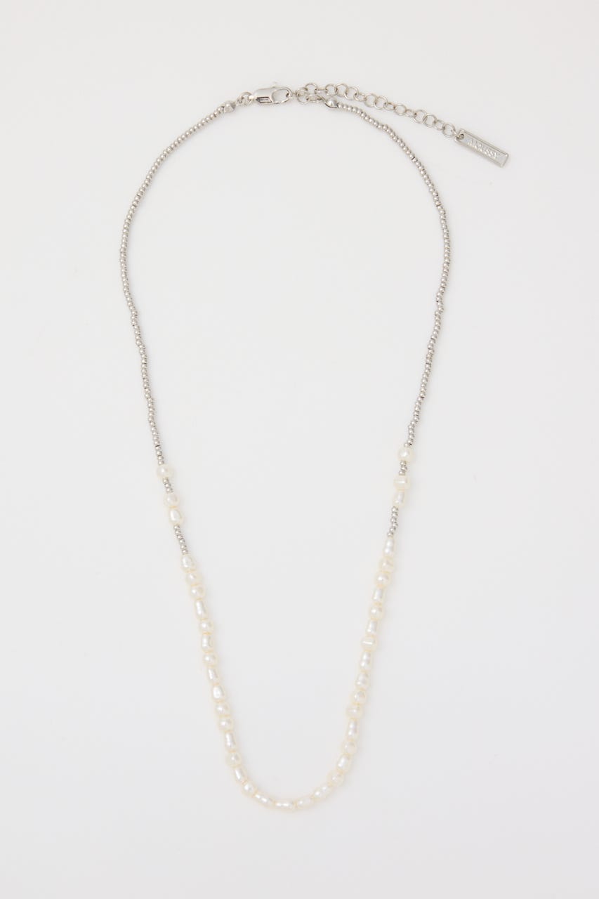 HALF PEARL ネックレス SLV FREE