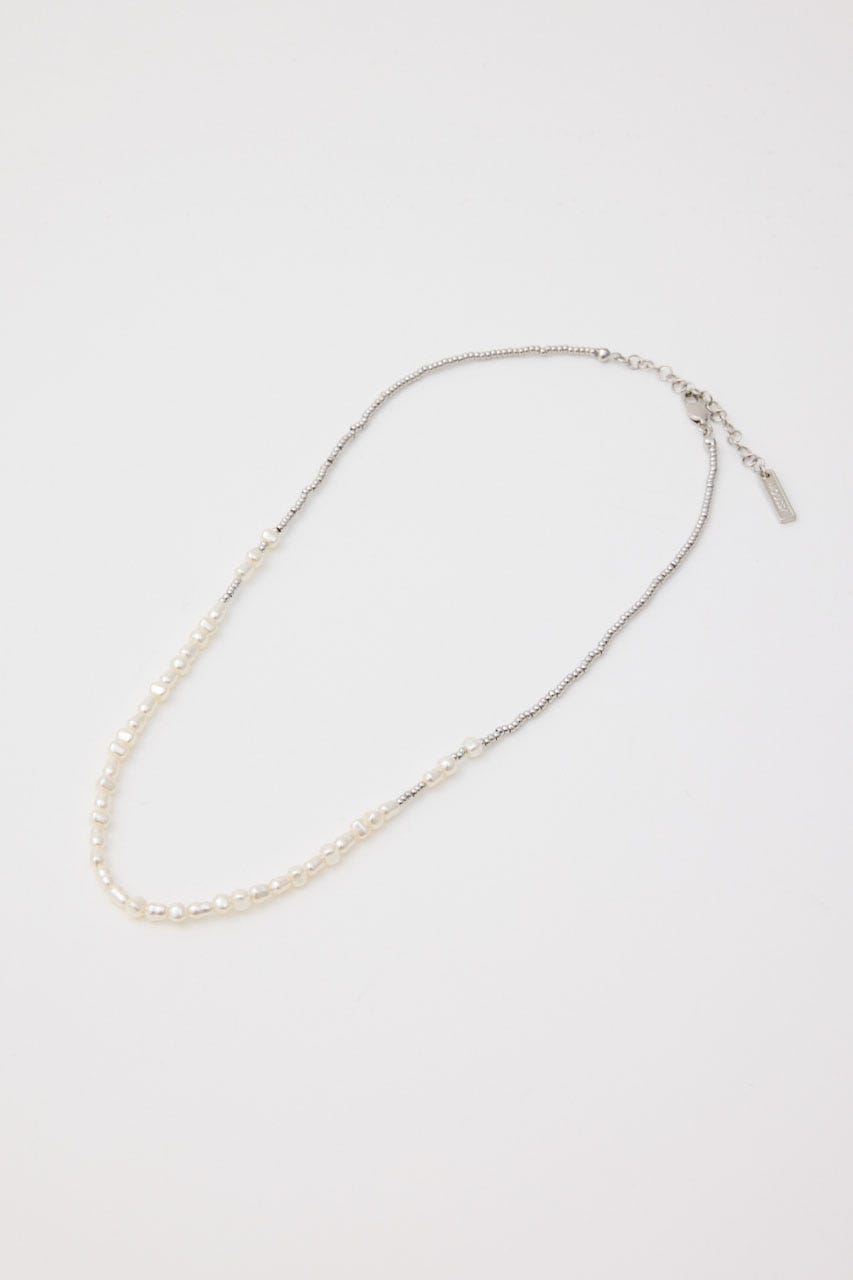 HALF PEARL ネックレス SLV FREE