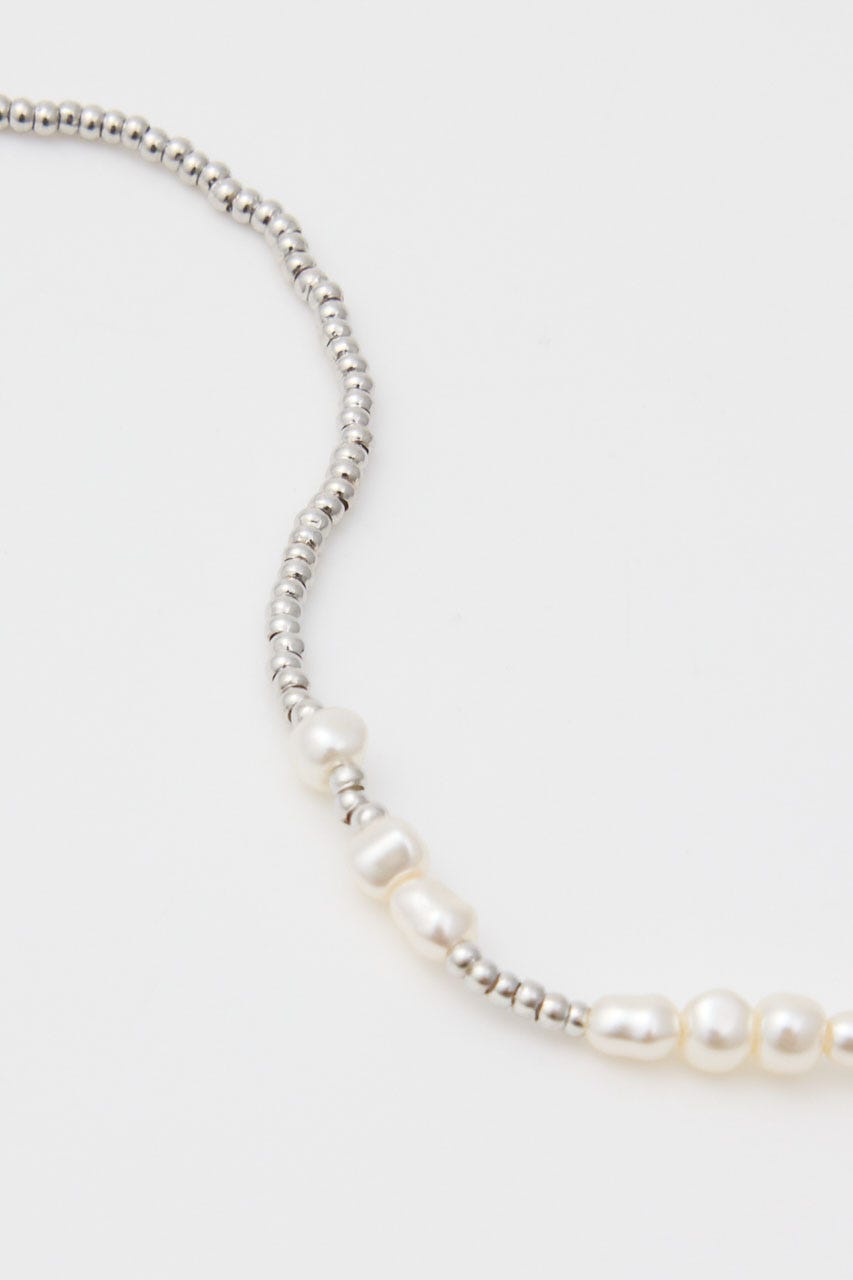 HALF PEARL ネックレス SLV FREE