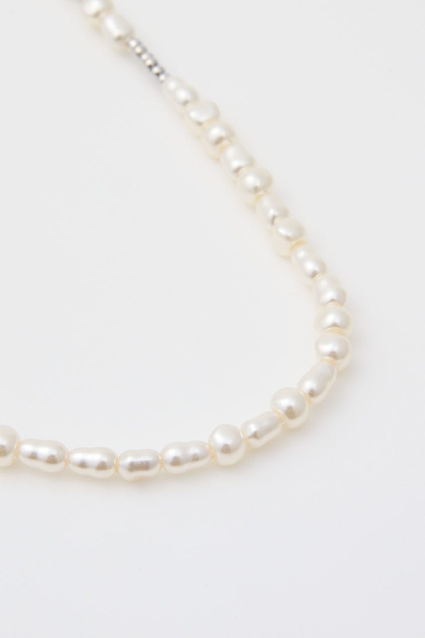 HALF PEARL ネックレス SLV FREE