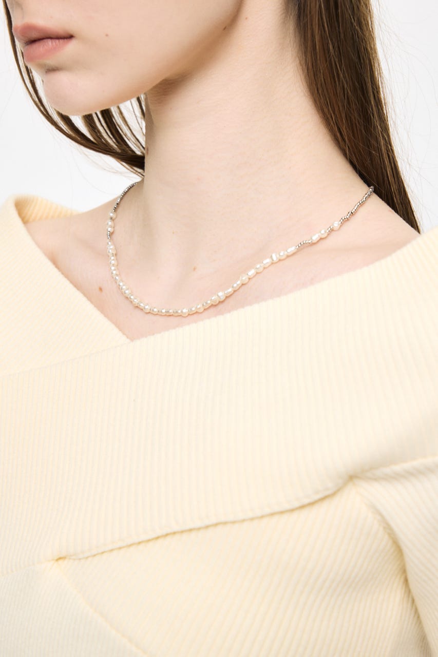 HALF PEARL ネックレス SLV FREE