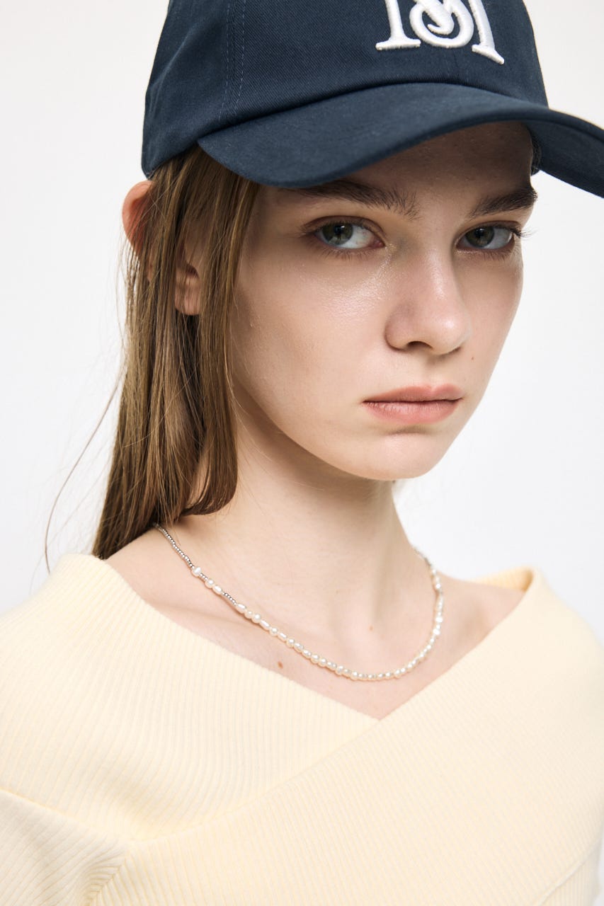 HALF PEARL ネックレス SLV FREE