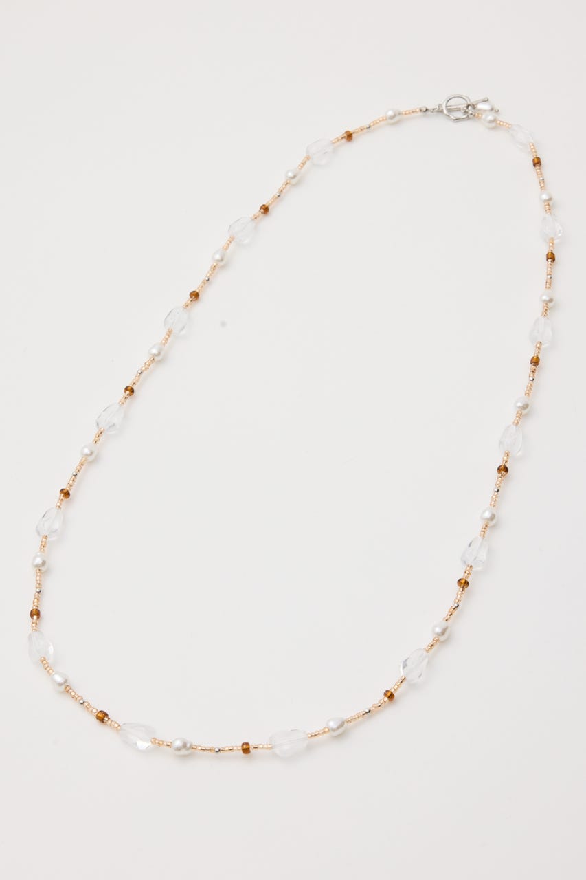 F/PEARL MIX BEADED ネックレス ORG FREE