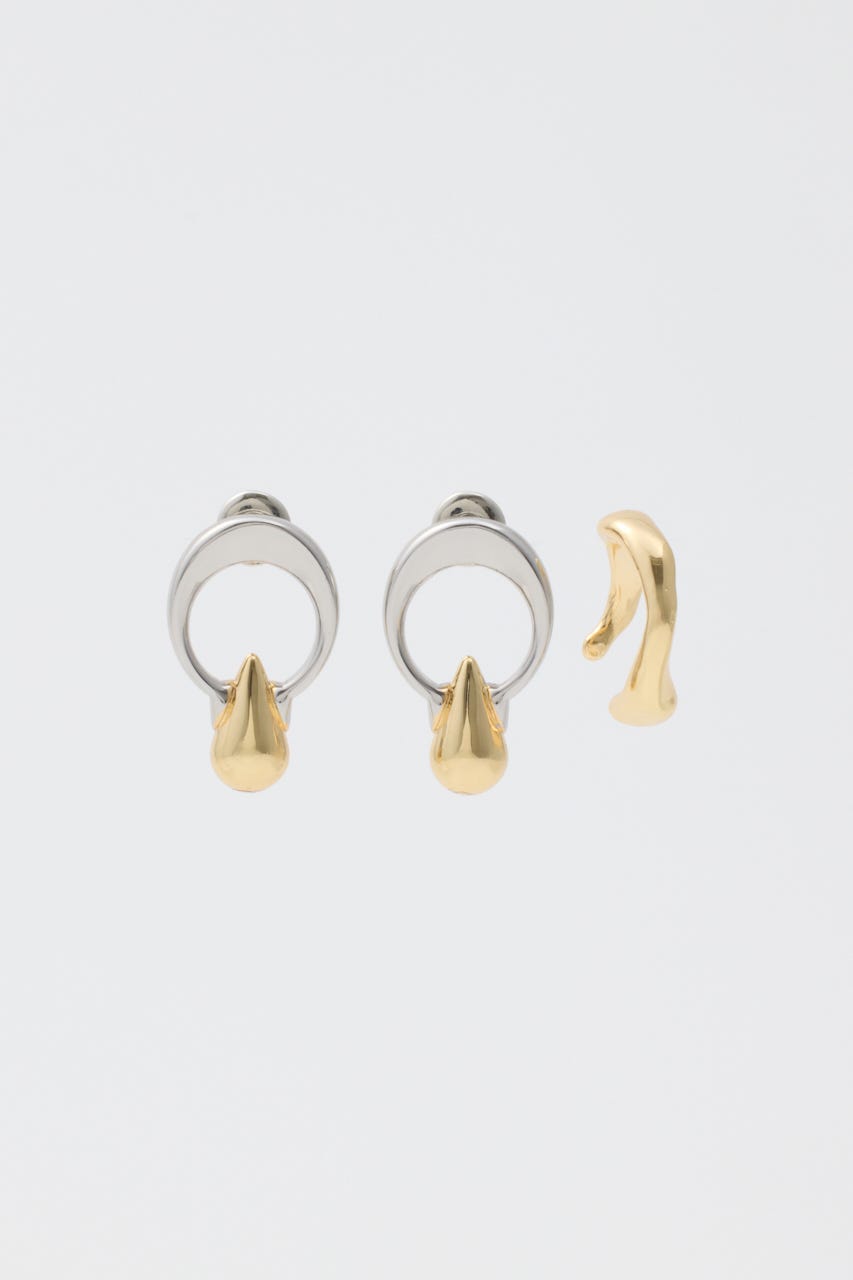 DROPPED EARRING & CUFF セット Multi_1 FREE