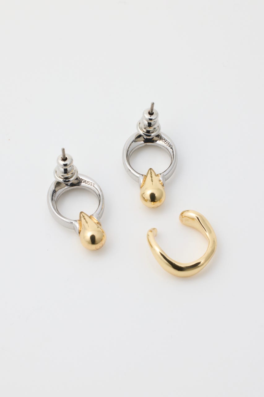 DROPPED EARRING & CUFF セット Multi_1 FREE