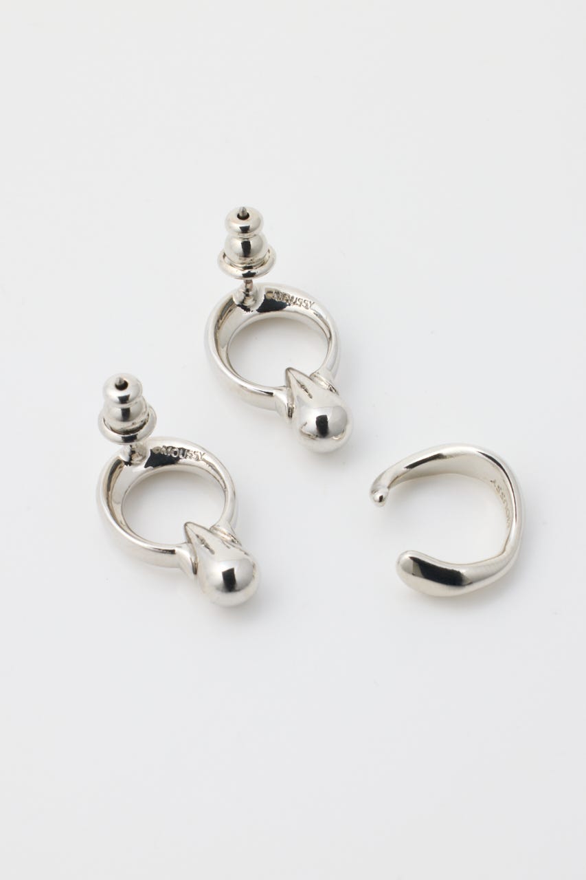 DROPPED EARRING & CUFF セット SLV FREE