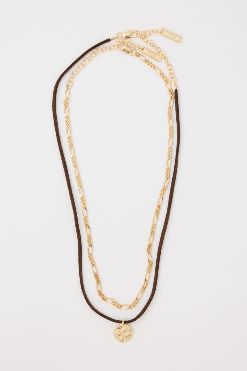 F/SUEDE & CHAIN チョーカー GLD FREE
