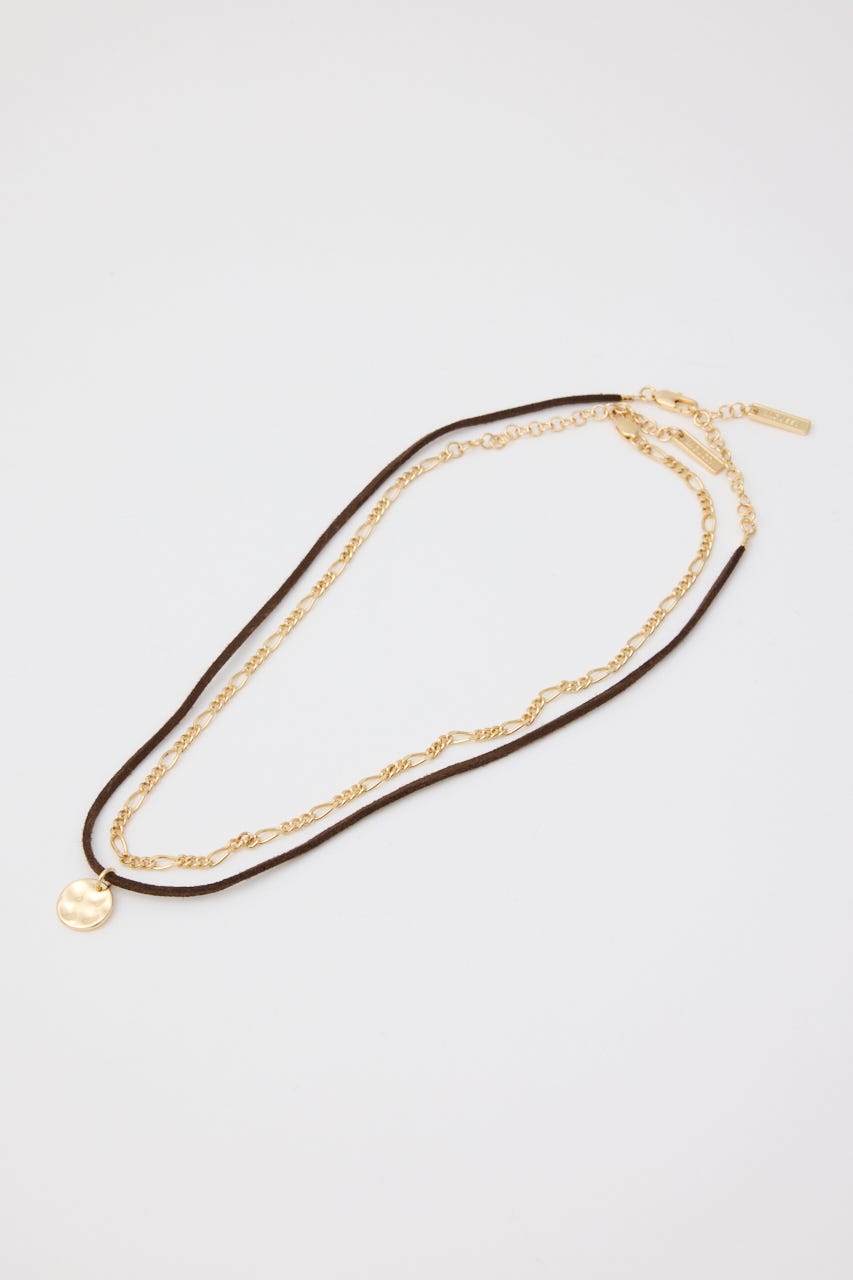 F/SUEDE & CHAIN チョーカー GLD FREE