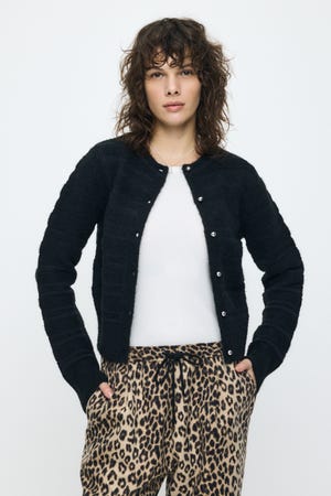 【SS先行アイテム】SHADOW STRIPE KNIT カーディガン