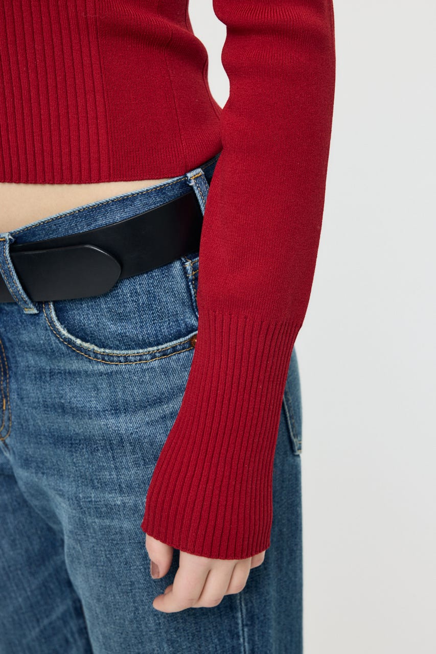 3WAY SHOULDER ニット RED FREE