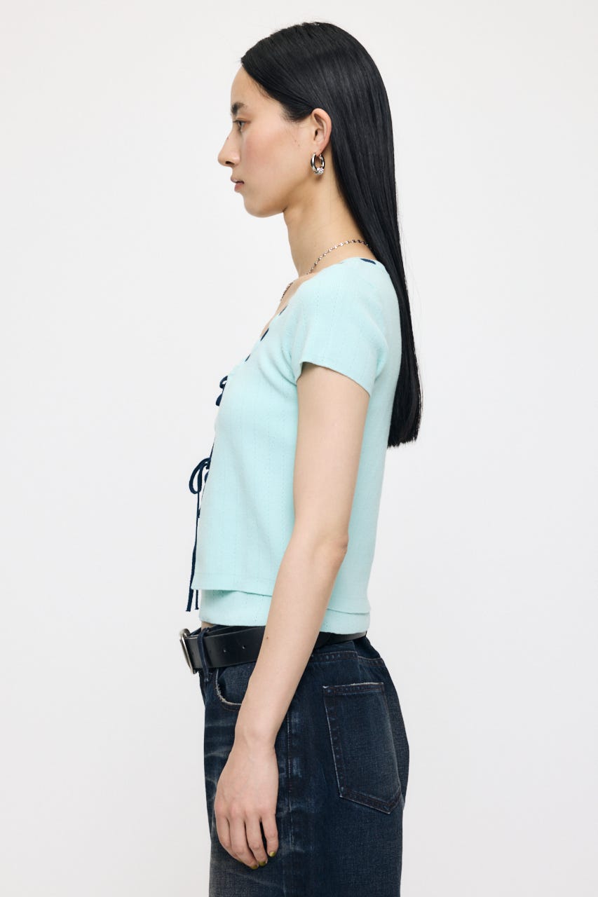 STITCH DETAIL CD & キャミ MINT FREE