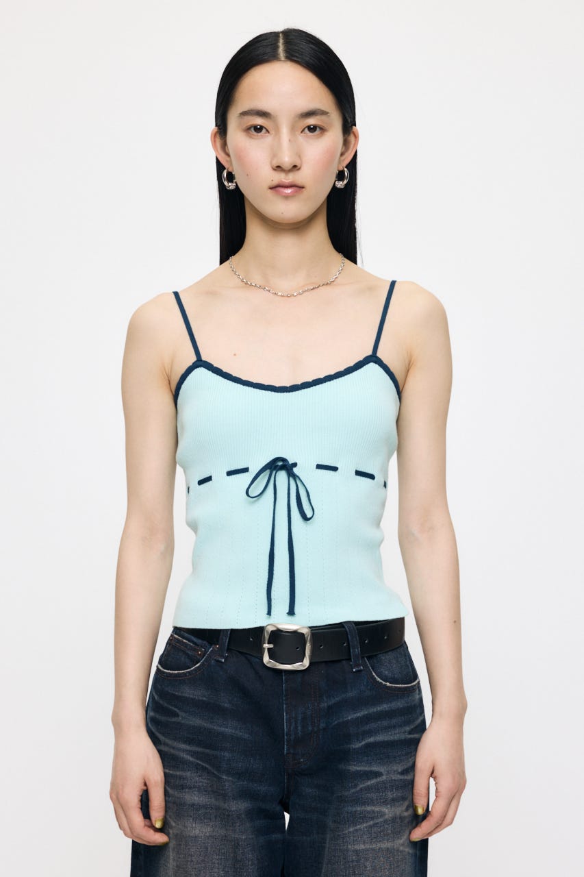 STITCH DETAIL CD & キャミ MINT FREE