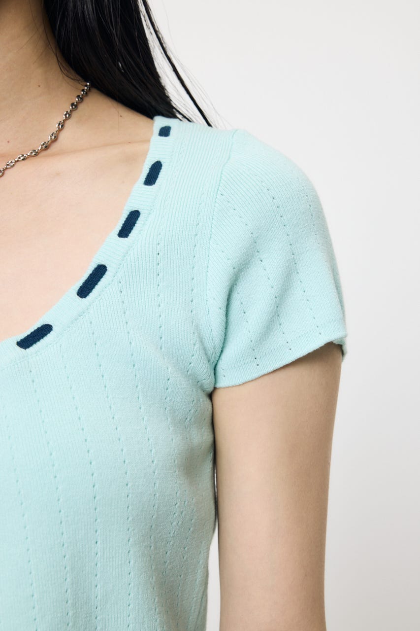 STITCH DETAIL CD & キャミ MINT FREE