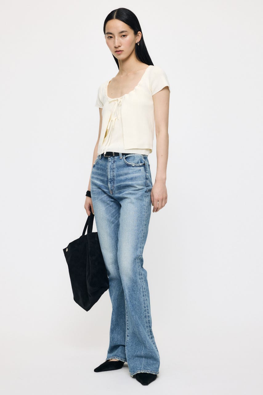 STITCH DETAIL CD & キャミ O/WHT FREE