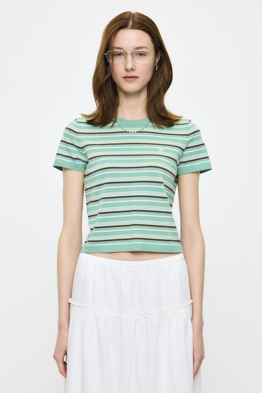 MULTI BORDER BABY ティ MINT FREE