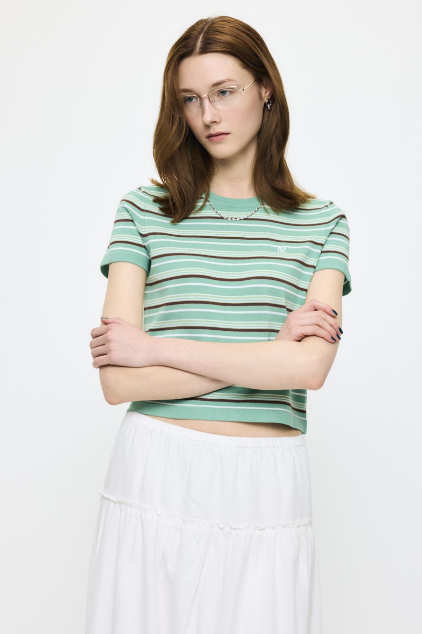 MULTI BORDER BABY ティ MINT FREE