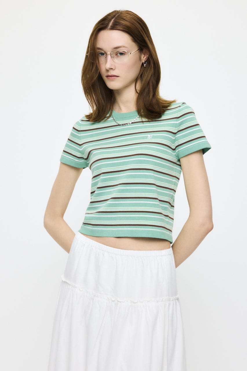 MULTI BORDER BABY ティ MINT FREE