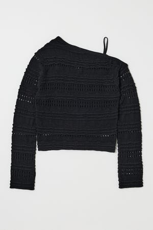 RANDOM STRIPE OFF SHOULDER トップス