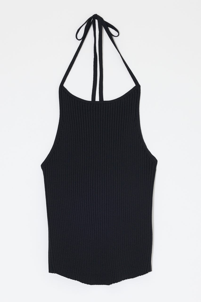 BACKLESS KNIT キャミ BLK FREE