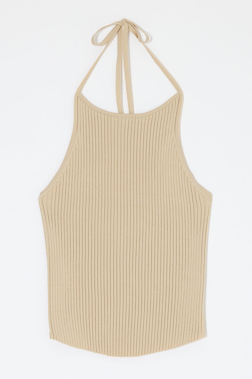 BACKLESS KNIT キャミ L/BEG FREE