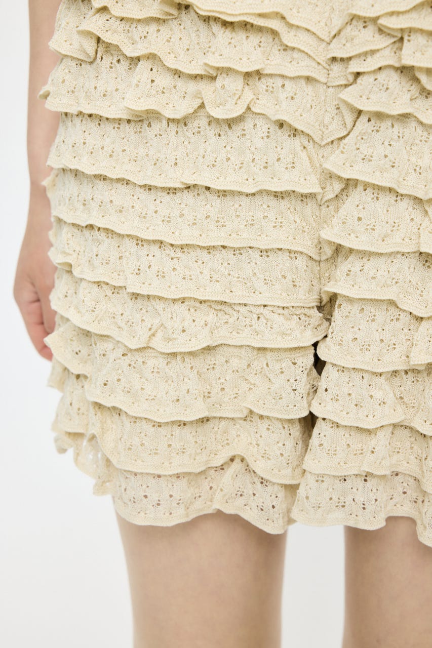 FRILL KNITTED ショーツ IVOY FREE