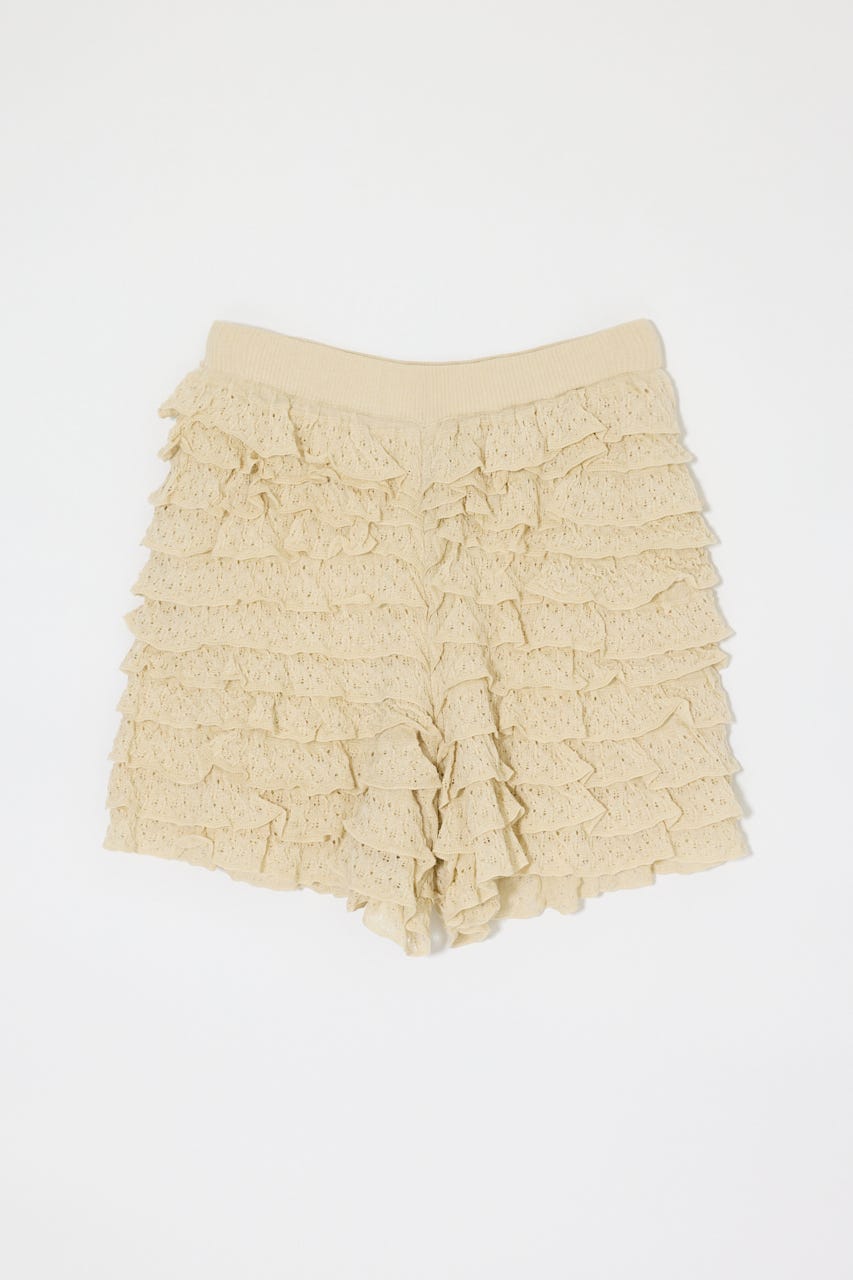 FRILL KNITTED ショーツ IVOY FREE