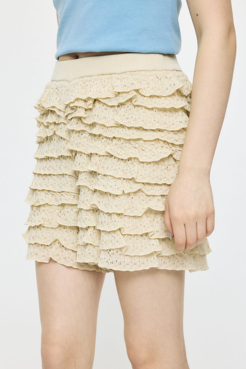 FRILL KNITTED ショーツ IVOY FREE