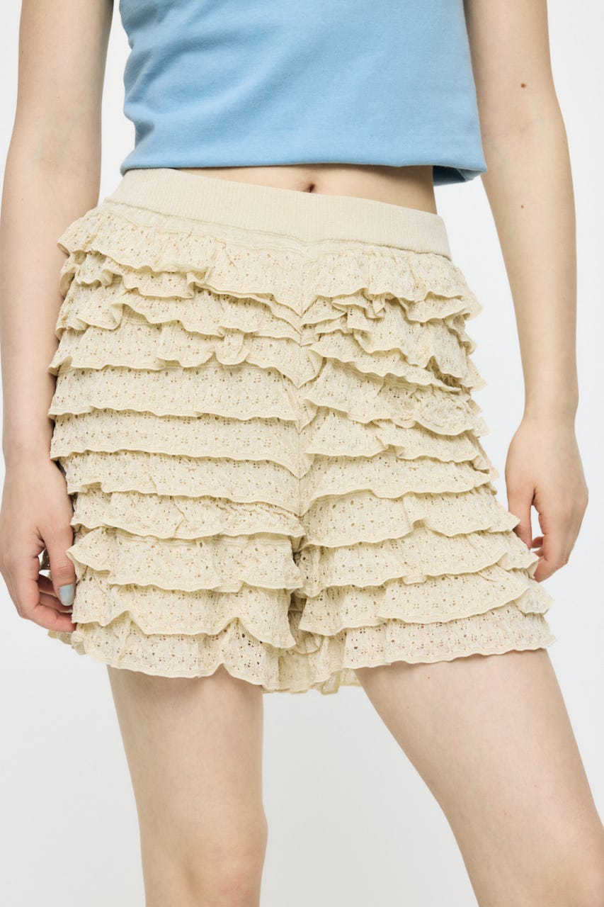 FRILL KNITTED ショーツ IVOY FREE