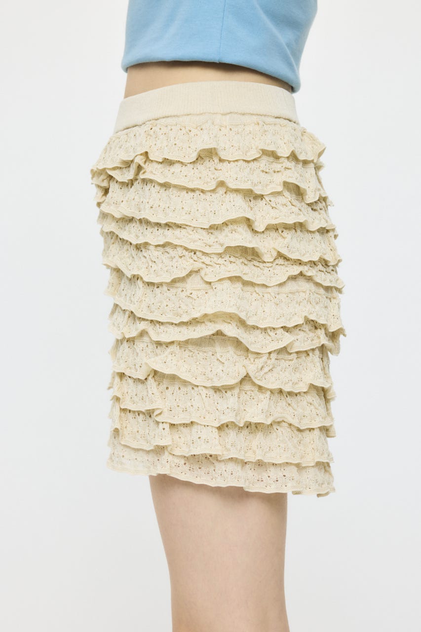 FRILL KNITTED ショーツ IVOY FREE