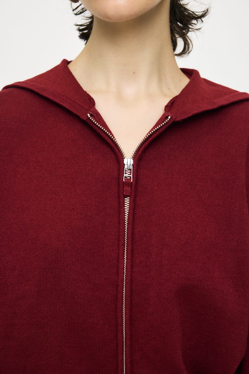 【1/1~1/4までのスペシャルプライス】ZIP UP PARKA & PLEATED ミニスカート D/RED 1