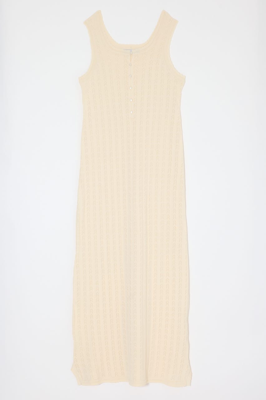 OPEN WORK KNIT ドレス IVOY 1