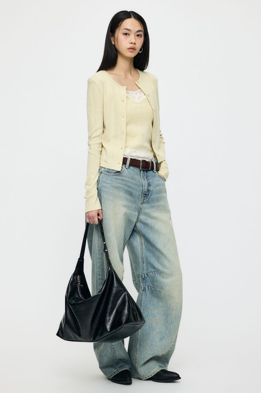 【SS先行アイテム】LACY CAMI AND カーディガン L/YEL FREE