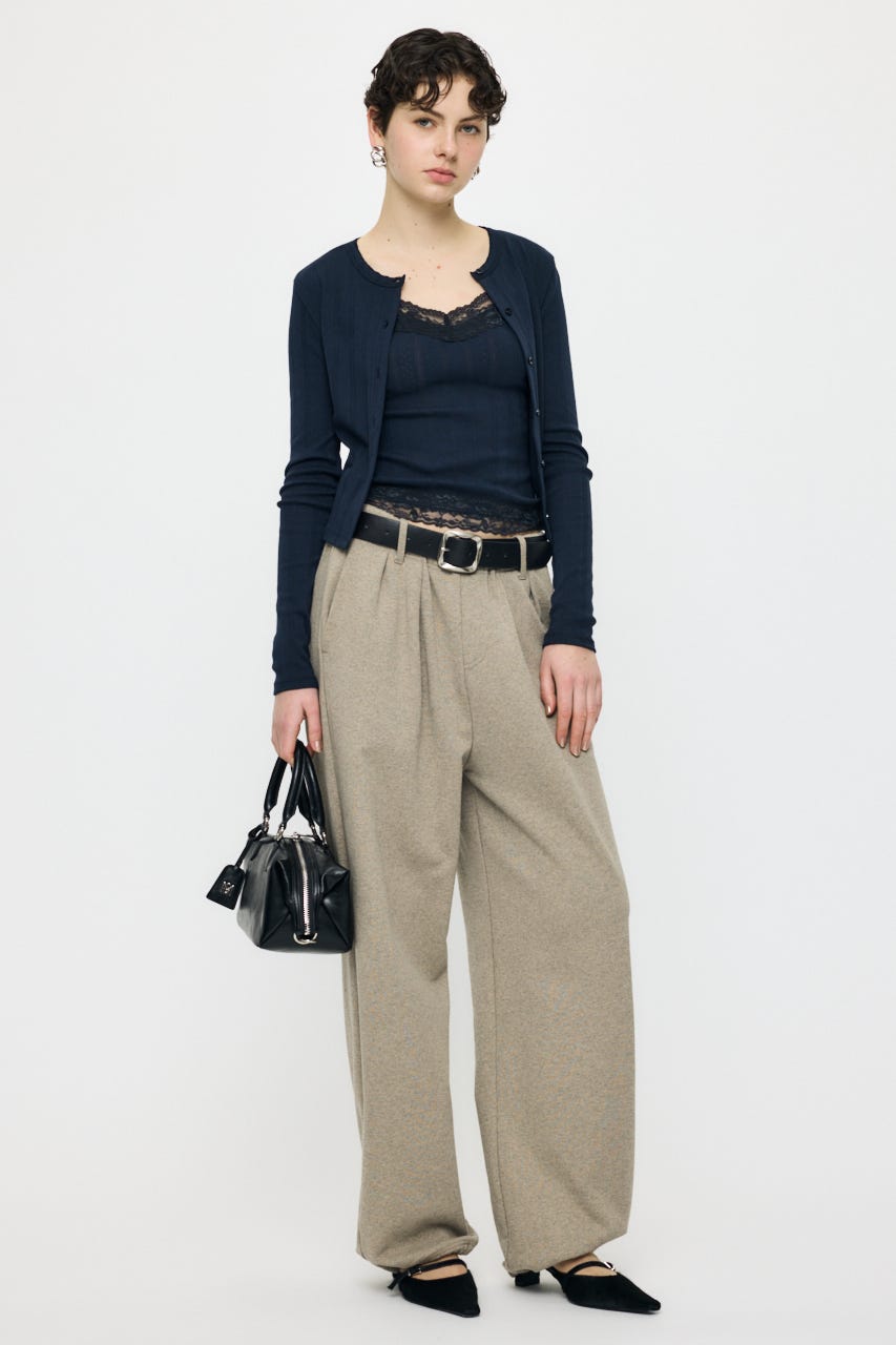 LACY CAMI AND カーディガン NVY FREE