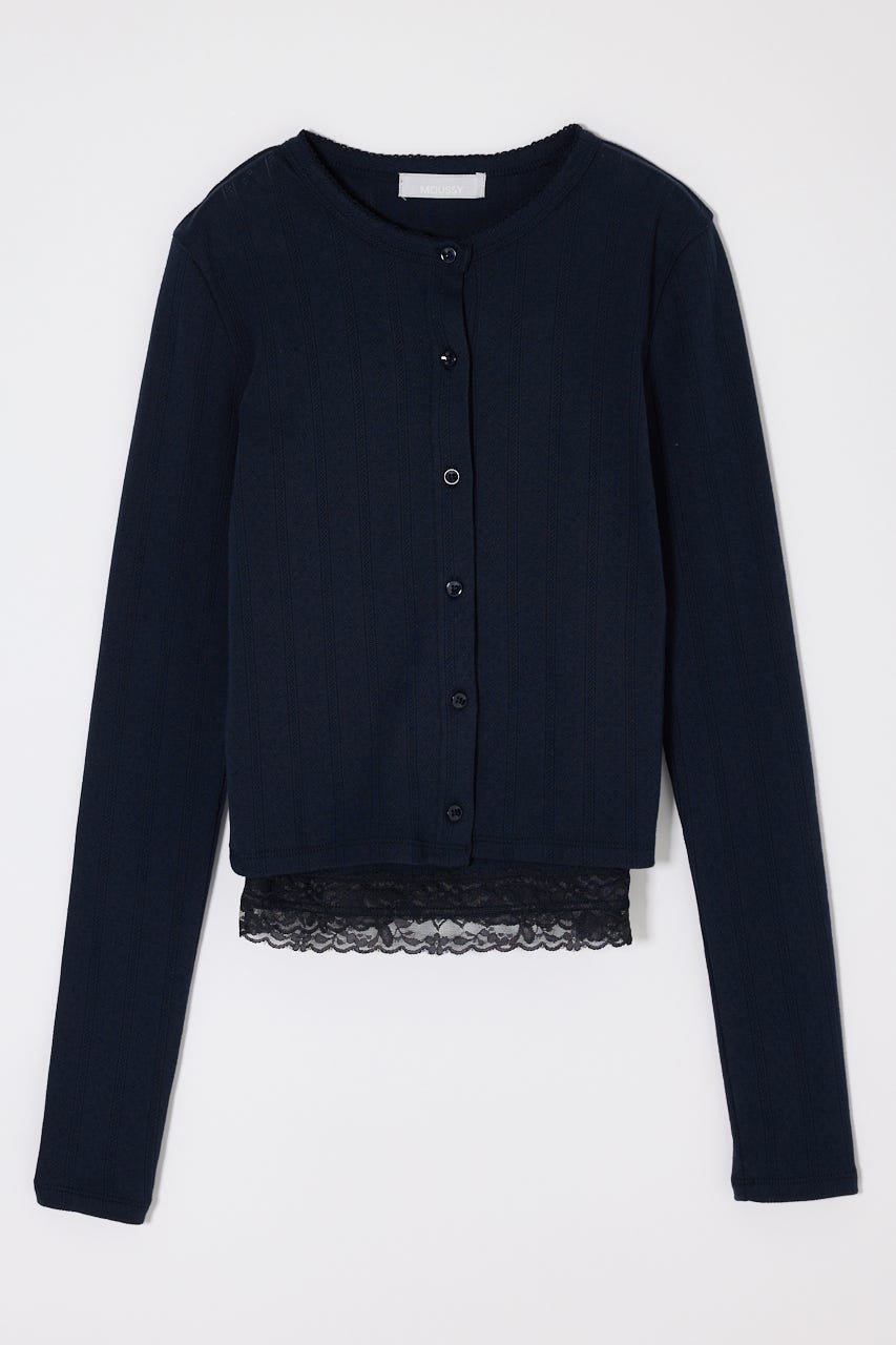 LACY CAMI AND カーディガン NVY FREE
