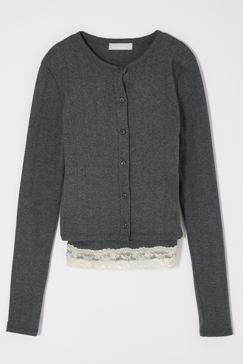 【SS先行アイテム】LACY CAMI AND カーディガン T.GRY FREE