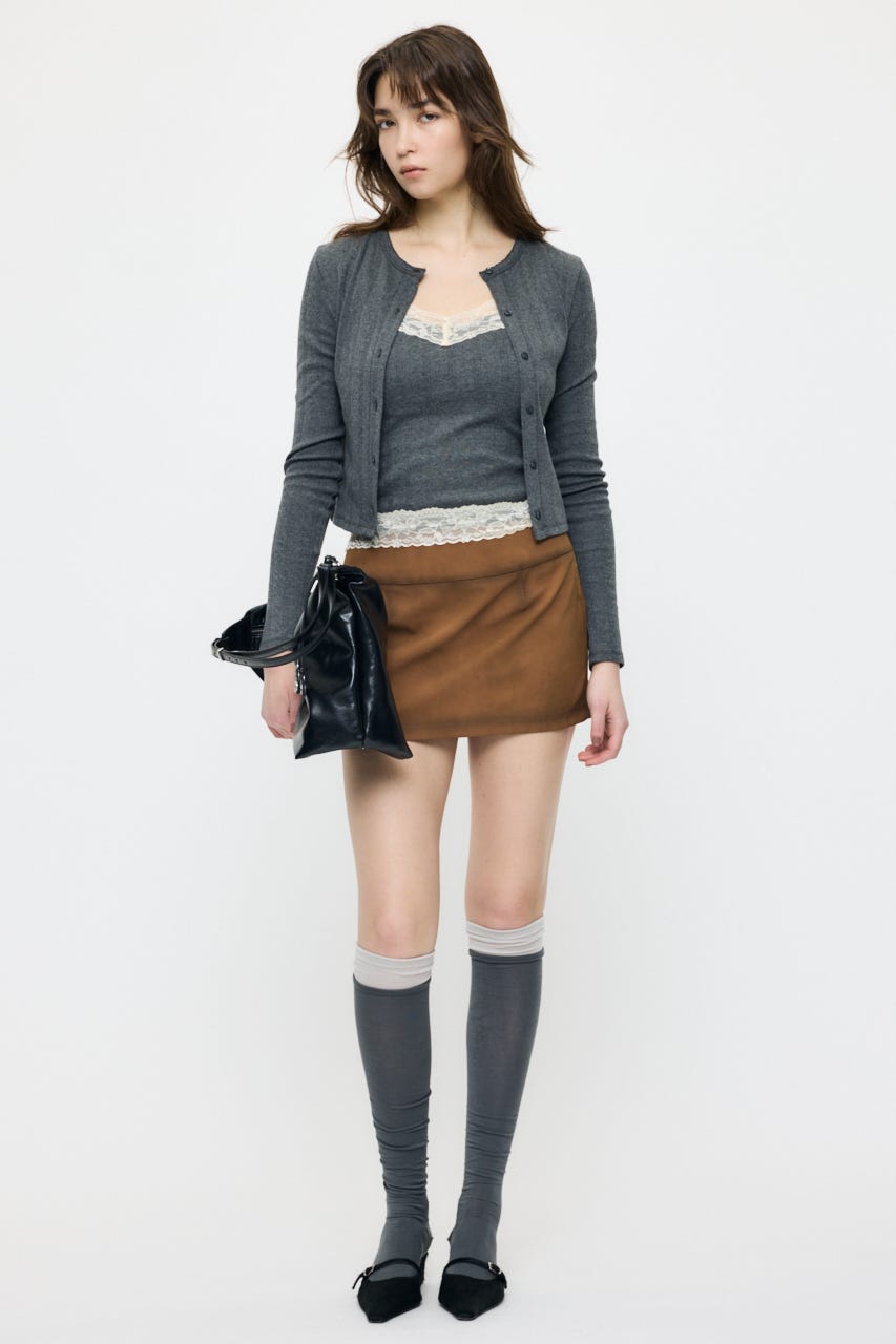 【SS先行アイテム】LACY CAMI AND カーディガン T.GRY FREE