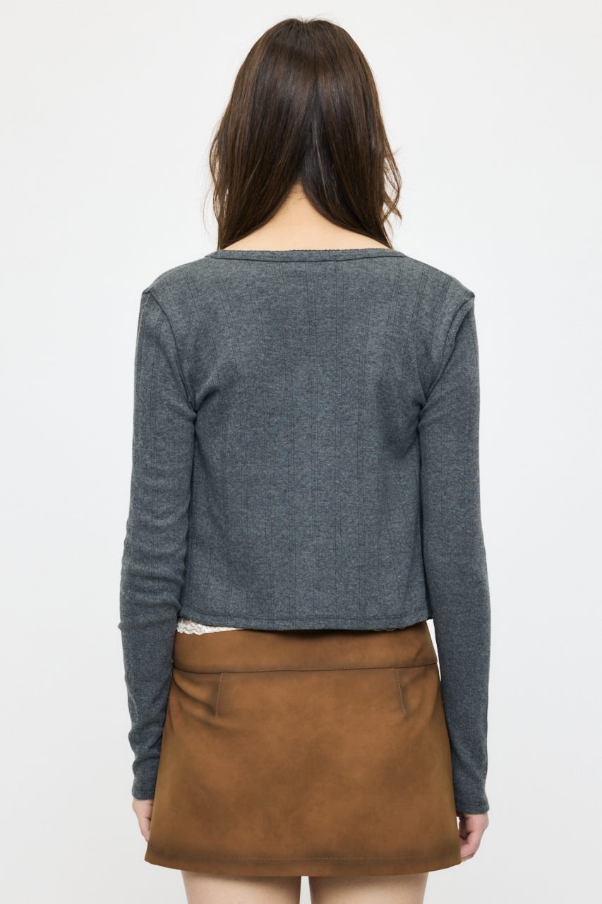 【SS先行アイテム】LACY CAMI AND カーディガン T.GRY FREE