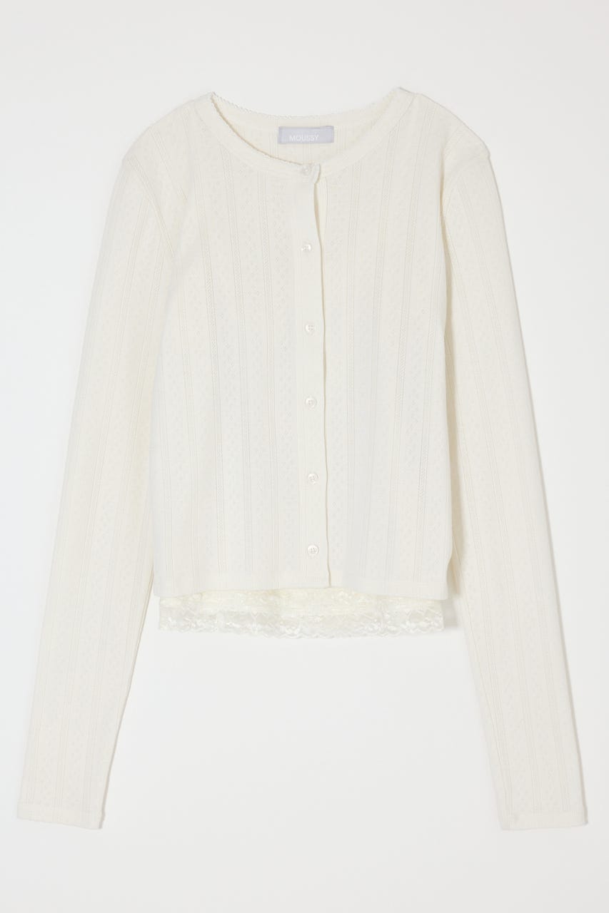 【SS先行アイテム】LACY CAMI AND カーディガン WHT FREE