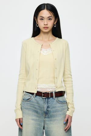 【SS先行アイテム】LACY CAMI AND カーディガン